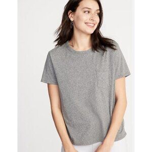 Old Navy Gray Boyfriend Pocket Short Sleeve T-Shirt XS